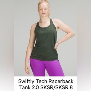 Swiftly Tech Racerback Tank 2.0 Smoked Spruce